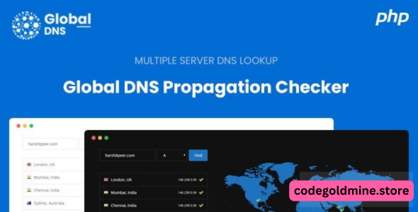 Global DNS v2.9.2 – Multiple Server – DNS Propagation Checker – PHP – nulled