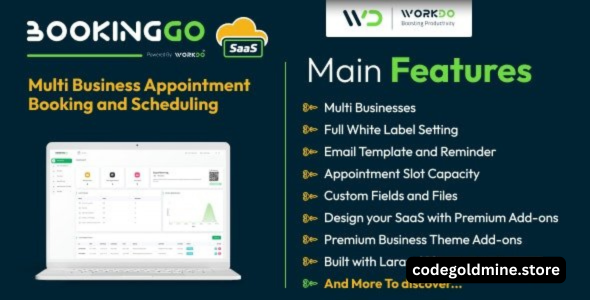 BookingGo SaaS v4.0 – Multi Business Appointment Booking and Scheduling – nulled